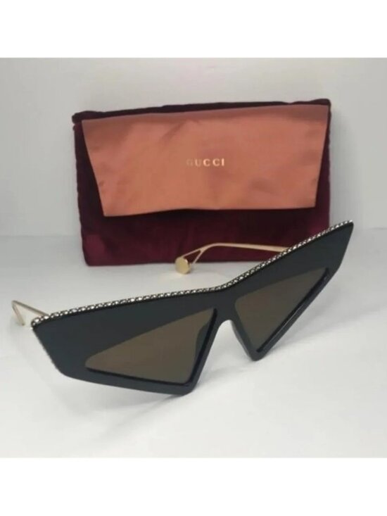 New ? Original Gucci Brown Geometric Ladies Sunglasses GG0430S 002 70 main image 12